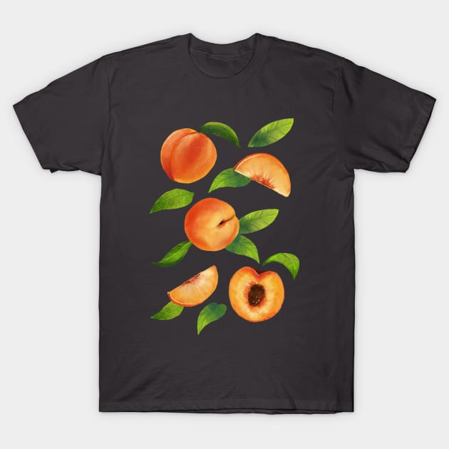 Peachy Peaches T-Shirt by catherold